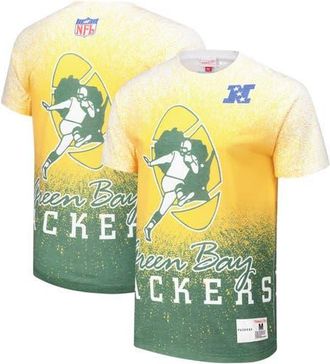 Mitchell & Ness Mens Mitchell & Ness White Green Bay Packers Team Burst Vintage Logo T-Shirt at Nordstrom, Size Xx-Large