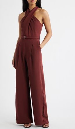 Mango Mono Jane Jumpsuit in Maroon at Nordstrom, Size X-Small