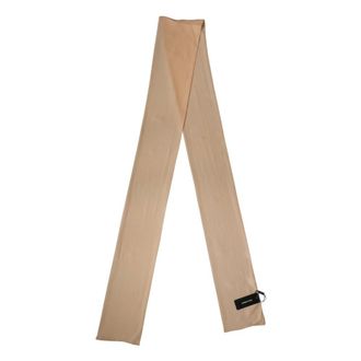 Dolce & Gabbana Silky Scarves, unisex, Beige, Size: ONE SIZE Sash Scarf