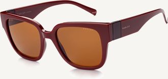 Radley London Burgundy Square Eye Sunglasses Portland Way SS26 Radley London