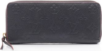 Louis Vuitton Marine Rouge Navy Monogram Empreinte Long Wallet (Bi-Fold) (Pre-Owned)