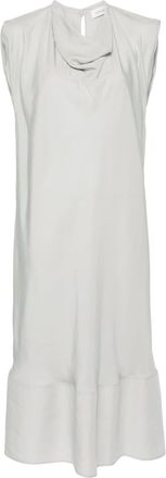 Christophe Lemaire cowl-neck sleeveless midi dress - women - Lyocell - 36 - Grey