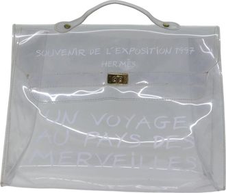 Herm&egrave;s Kelly Handbag Vinyl Clear Plastic Bag (Pre-Owned)