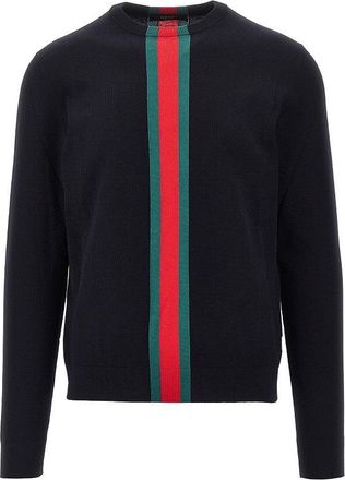 Gucci Knitted sweater with Web Ribbon Man XL