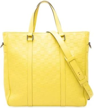 Louis Vuitton Pre-owned Damier Infini Tadao PM - Dames - Vintage Shopper - Geel - ONE Size - Leer - Vintage