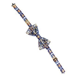 Dolce & Gabbana Accessoires, Heren, Veelkleurig, ONE Size, Majolica Papillon Strik
