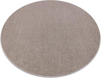 RugsX Rugsx - Alfombra Eton Plus C&iacute;rculo Color Beige, Monocrom&aacute;tica, Uniforme, Lisa Beige Circulo 150 Cm