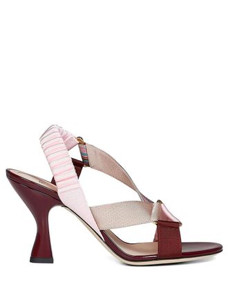 Fendi Pink Color Block Heels