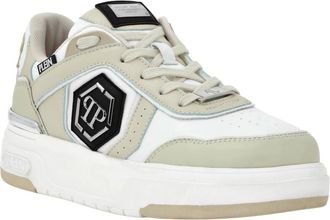 Philipp Plein Schoenen, unisex, Beige, 45 EU, Leer, Sk 8R Plein Low