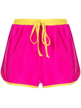Duskii colourblock swim shorts - women - Nylon/Spandex/Elastane - 8 - Pink