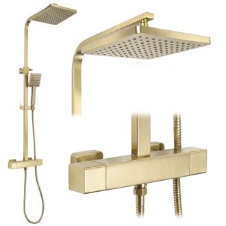 Rea Conjunto De Ducha Rea Atrium Brush Gold