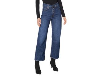 Levi's Snap Ribcage Straight Ankle Womens Jeans Make It Snappy : 24 27, Cotton/Denim