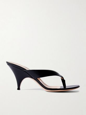 Gianvito Rossi Infradito In Pelle - Nero