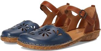 Josef Seibel Rosalie 04 Womens Flat Shoes Shark/Camel : EU 41 (US Womens 10-10.5) M, Leather