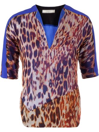 Bouchra Jarrar animal print blouse - women - Silk/Cupro/Acetate - 40 - ANIMALIER