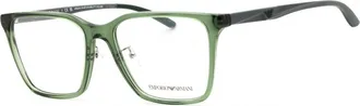Emporio Armani EA3232D 6061 Shiny Transparent Olive Green/Matte Green 56mm