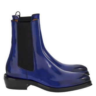 Ferragamo Frank Leather Chelsea Boots, Size 9 E