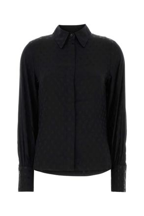 Isabel Marant Black Regular Textured Shirt
