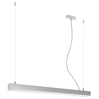 Thoro L&aacute;mpara de techo gris aluminio 3000k alt. 150 cm