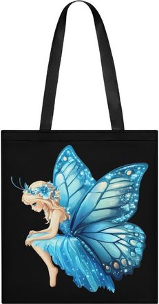 Generic Fairy Butterfly Tote Bag for Women Men Shoulder Bags Purses Pouch Handbags