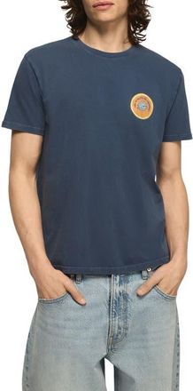 Lucky Brand Blue Moon Orange Cotton Graphic T-Shirt in Dark Denim at Nordstrom, Size Xx-Large