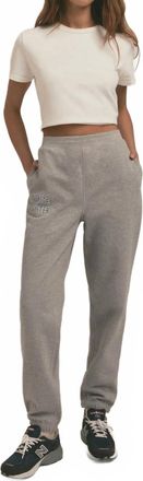 Favorite Daughter Super-Soft Collegiate Jogger In Heather Grey