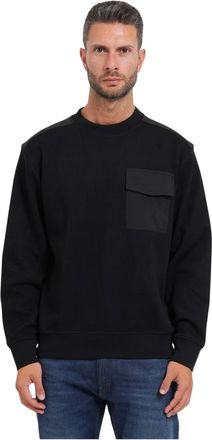 HUGO BOSS Hombre, Sudaderas, Negro, Talla: XL