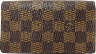 Louis Vuitton Brown Damier Canvas Damier Canvas Wallet (Bi-Fold) (Pre-Owned)