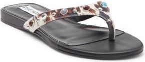 Steve Madden Daizy Flip Flop in Black/Silver at Nordstrom Rack, Size 6.5