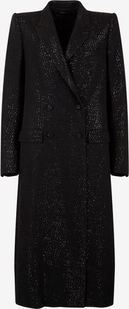 Tom Ford Zweireihiger Woll-Cr&ecirc;pe-Blazer mit Pailletten