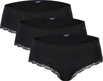 Joop Panty JOOP Multipack, Damen, Gr. 36, schwarz, Obermaterial: 95% Baumwolle, 5% Elasthan, unifarben, k&ouml;rpernah, Unterhosen Panty, mit dezenter Logostick