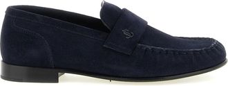 Jimmy Choo London Ellis Loafer - Dames - Loafers - Blauw - 36 EU - Su&egrave;de - Schoenen
