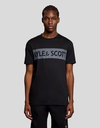 Lyle & Scott Lyle And Scott Mens Sports Chest Logo T-Shirt - Black - Size: 38
