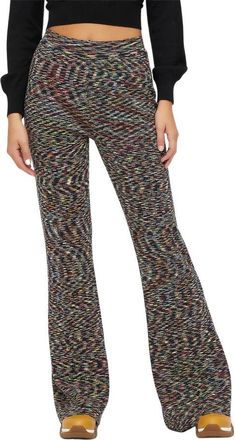 M Missoni Broek met brandverwerking - Dames - Wijde Broeken - Zwart - S - Wol - Broeken