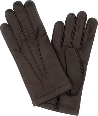 Mario Portolano Handmade Brown Leather Gloves