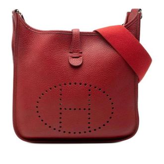 Herm&egrave;s Pre-owned Evelyne II PM - Dames - Pre-owned - Rood - Maat: ONE Size Leer