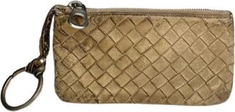 Bottega Veneta Pre-owned Accessories, female, Beige, Size: ONE SIZE Pre-owned Vintage Leather Wallet