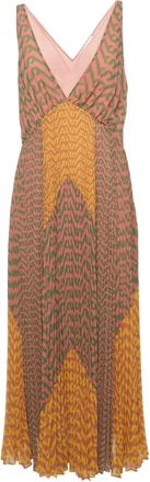 Self Portrait Abito lungo con stampa - Rosa