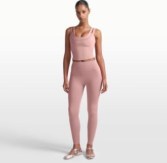 Nike Womens SKIMS Matte High-Waisted 26 Leggings in Pink | BOLEG7005W-HIM