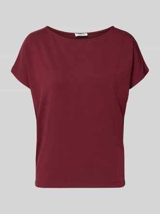s.Oliver Red Label Relaxed Fit T-Shirt aus Viskose-Mix in Bordeaux, Gr&ouml;&szlig;e 34