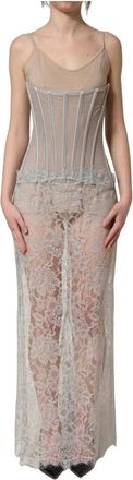 Dolce & Gabbana Mujer, Vestidos, Gris, Talla: S