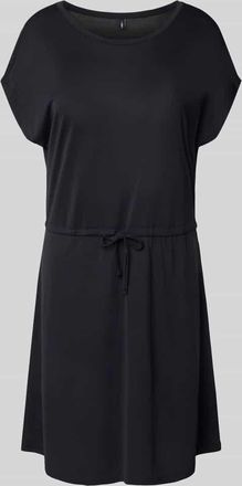 Only Tailliertes Knielanges Kleid aus Viskose-Mix Modell HANNAH in Black, Gr&ouml;&szlig;e XS