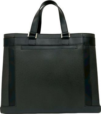 Louis Vuitton Black Leather Tote Bag (Pre-Owned)