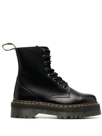 Dr. Martens Laarzen met rits en plateauzool - Zwart