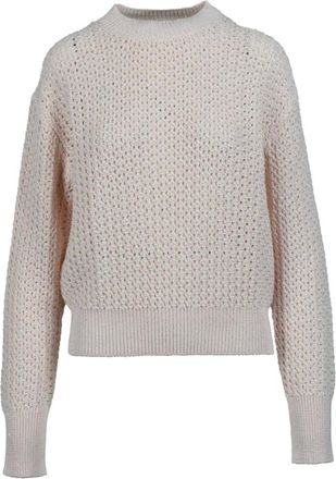 Fabiana Filippi Truien & Vesten, Dames, Roze, S, Katoen, Katoenen Linnenmix Gebreide Top