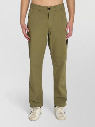 Stone Island cotton relaxed-fit wide-leg trousers