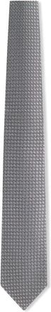 Tom Ford Grey Basket Weave Silk Tie