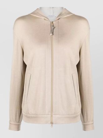 Brunello Cucinelli hoodie cotton silk blend long sleeve