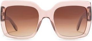 Bcbgmaxazria 50mm Oversized Square Sunglasses in Crystal Blush at Nordstrom Rack