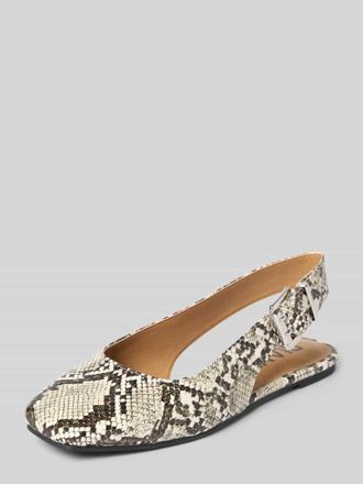 Bianco Ballerina mit offener Ferse in Offwhite, Gr&ouml;&szlig;e 37